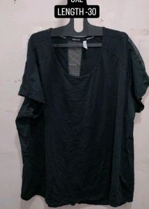 Oversized Neetted Look Tshirt