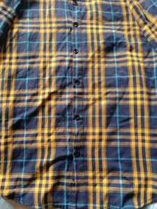 AP Casual Shirt - Blue &amp; Yellow Plaid