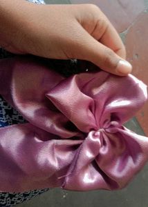 Green Satin Hair Bow
