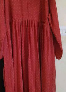 Ethnic Long Gown Peache Coloured
