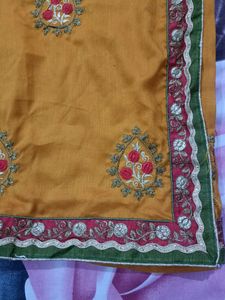 Chanderi Silk Saree Heavy Work