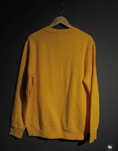 Yellow Graphic Print Sweatshirt