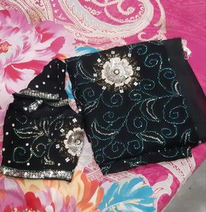 Black Saree For Women 🥰😍