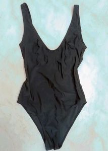 Elegant Black One-Piece Swimsuit