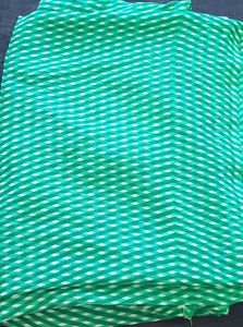 A Green Georgette Saree