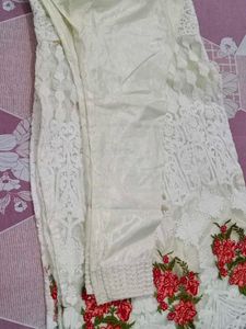 Elegant White Embroidered Kurta Set