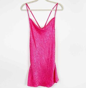 Zara Jacquard Slip Dress