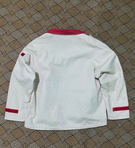 Rebellion Red &amp; Cream Hooded Jacket