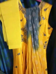 Elegant Yellow Embellished Dress.Adi Affer.