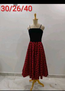 Diwali 🎇 Sale Retro Polka Dot Swing Dress