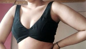 Black V Neck And Backless Blouse