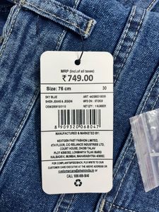 Dark blue bootcut jeans