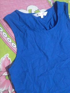 Royal Blue Sleeveless Top