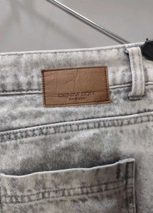 Gray Wash Cargo Jeans