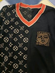 Women Louis Vuitton Printed Sweater