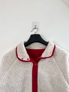 Two side Red &amp; Cream Fleece Jacket