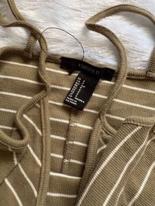 Striped Bodycon Midi Dress