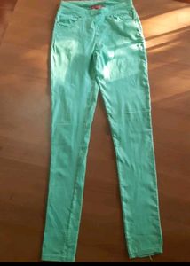 Aqua Colored Skinny Jeans