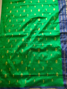 Green &amp; Blue Silk Saree
