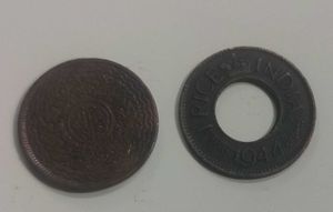 2 old Indian Coins
