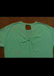 Mint Green Twist-Back Tee