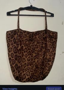 Trendy Leopard Print Tote Bag