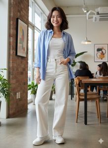 White Wide Leg Jeans