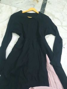 Black &amp; Pink Tiered Dress
