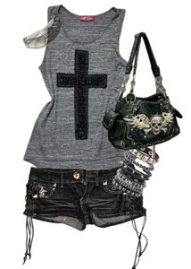 punk goth top