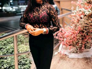 Elegant Black Lace Top