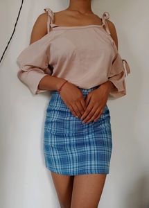 Zara ,Size - S &amp; M , Pinkish Colour Off Shoulder Top..❤️