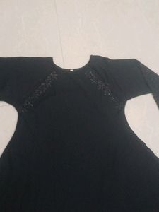 New Abaya With White Stones