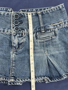 low waisted Denim Micro Skirt