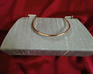 Sparkling Silver Clutch