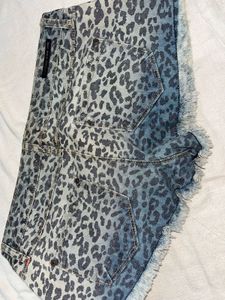 Y2K Leopard Print Shorts