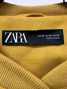 Zara Mustard Bomber Jacket