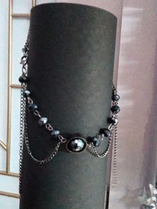Black Beaded Necklace