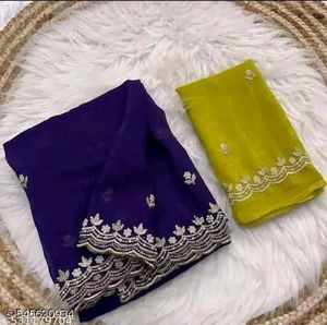 Green &amp; Purple Saree