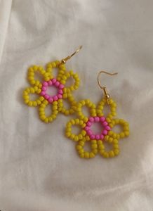 Cute Pinteresty Flower Earrings