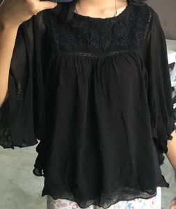 Black Butterfly Like Tops