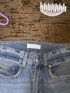 h&amp;m wide leg jeans high waist