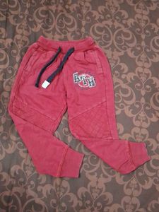 Boys Red Joggers