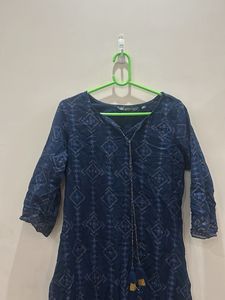 Blue Printed Kurta