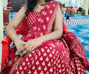 Long Kurta With Dupatta Red Maroon