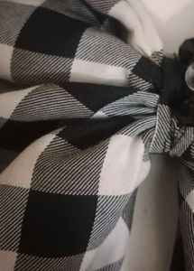 Cute Black And White Pattern Bow Clip 🤍