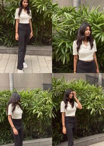 Zudio white crop t-shirt