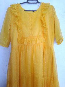 Yellow Ruffled Dress