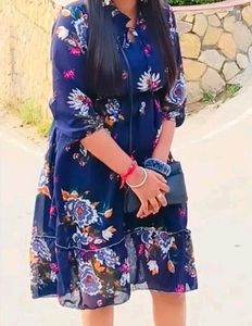 Blue Short Dress
