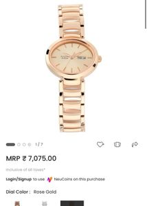 Titan Raga Rose Gold Watch