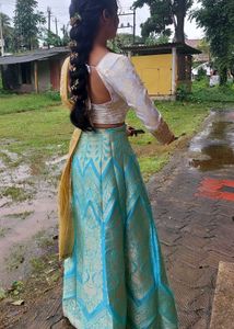 Unique Ethnic Lehenga Set (Without Golden Dupatta)